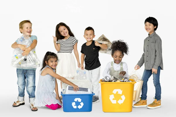 Grupo de niños lindos y adorables —  Fotos de Stock