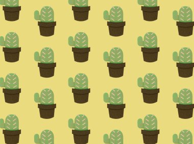kaktüs houseplant desen 