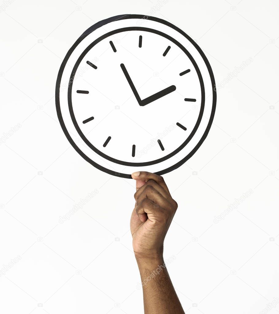 Hand Holding Clock 