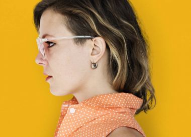 Sarışın kadın yüzü