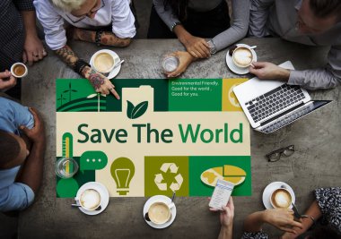 İş insanlar çalışma togeter