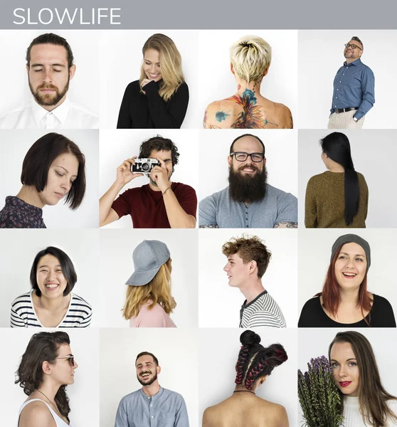 Mensen van de diversiteit in de studio — Stockfoto