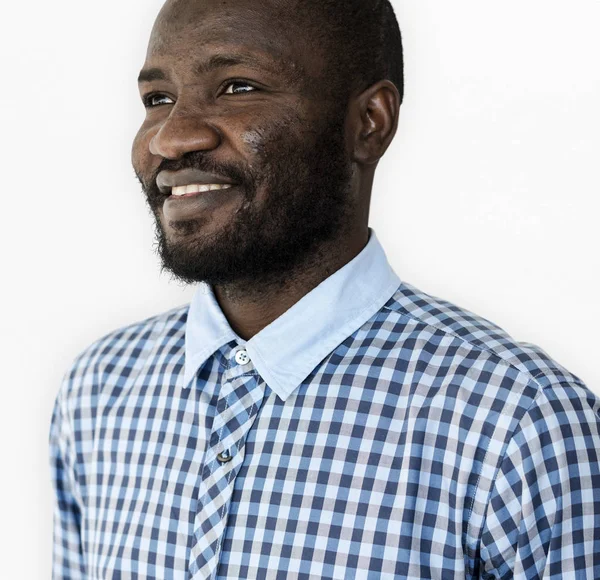 Američan Afričana muž v košili — Stock fotografie