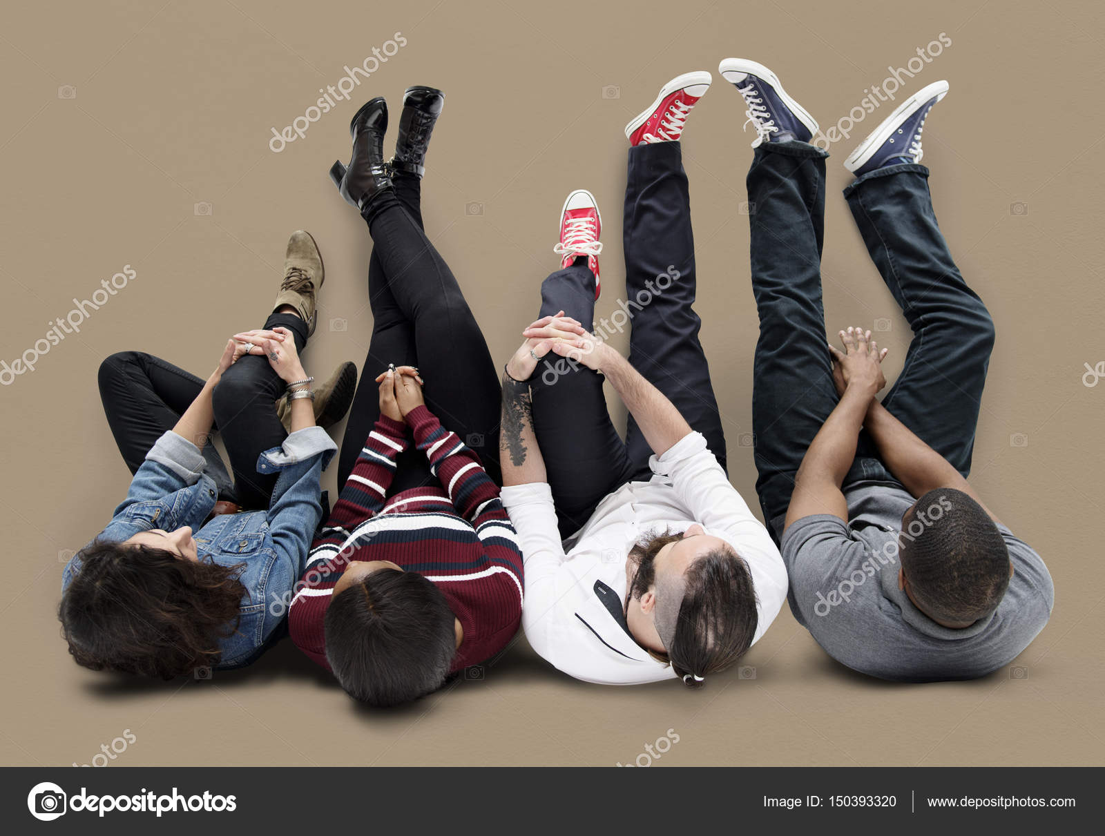 Young People Lying On Floor Stock Photo C Rawpixel 150393320