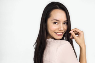 Stüdyodaki genç bayan.