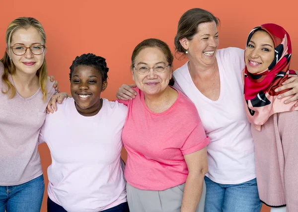 Mujer Wear Camisetas rosas — Foto de Stock