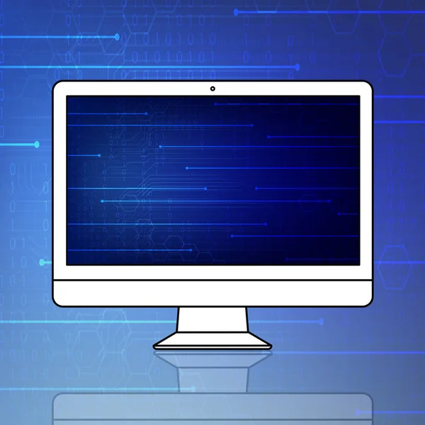 Grafik bilgisayar monitörü — Stok fotoğraf