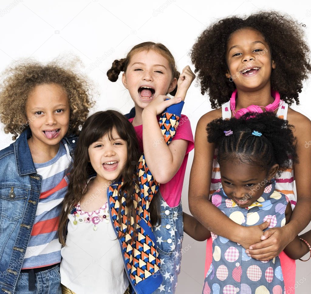 diversity children together smiling