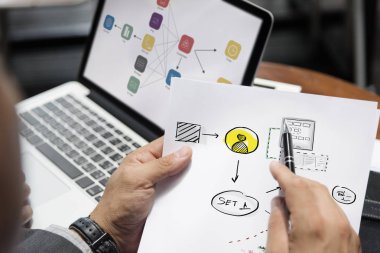 işadamı holding kalem ve kağıt