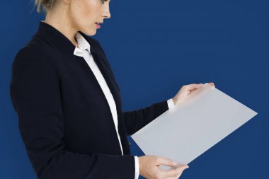 Genç işkadını stüdyo çekimleri