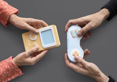 Video oyun kumandaları Holding eller