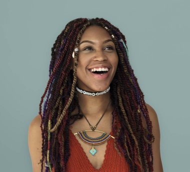 Afrikalı kadın portre stüdyo