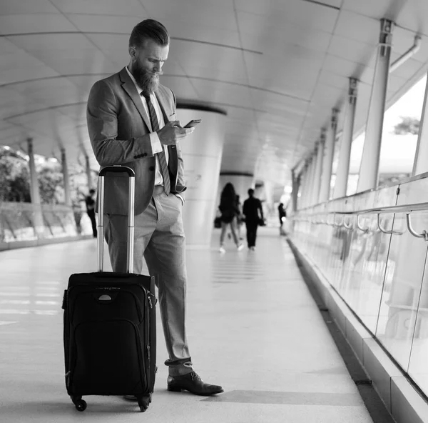 Man with Business Luggage — Stock Photo, Image