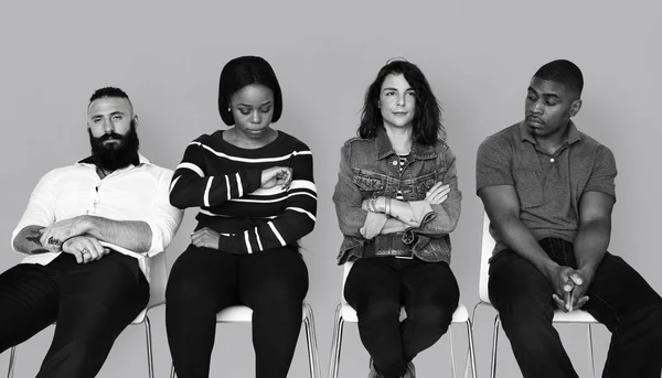 People Sitting on Chairs — Stock Photo, Image