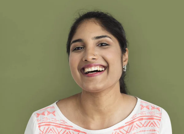 Mujer india sonriente — Foto de Stock