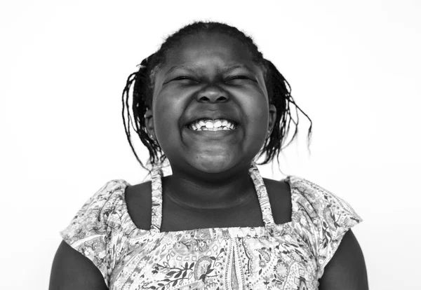 Menina de descendência africana — Fotografia de Stock