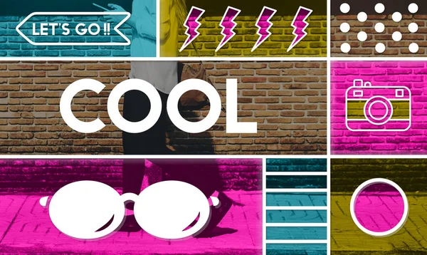 Cool módní holka — Stock fotografie