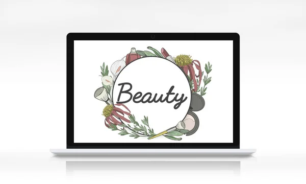 Web ontwerp sjabloon laptop — Stockfoto