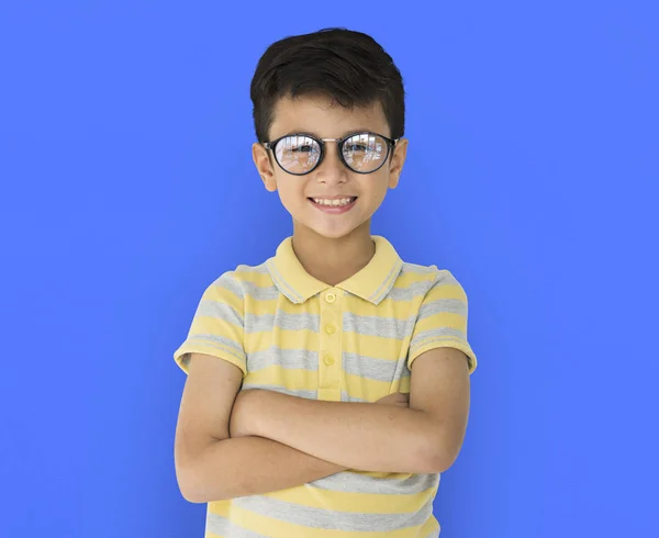 Junge mit Brille — Stockfoto