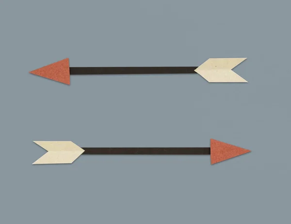 Two handmade arrows — Stock Photo, Image