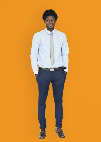 Усміхаючись африканських бізнесмен — стокове фото