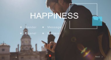 Cep telefonu kullanan iş adamı