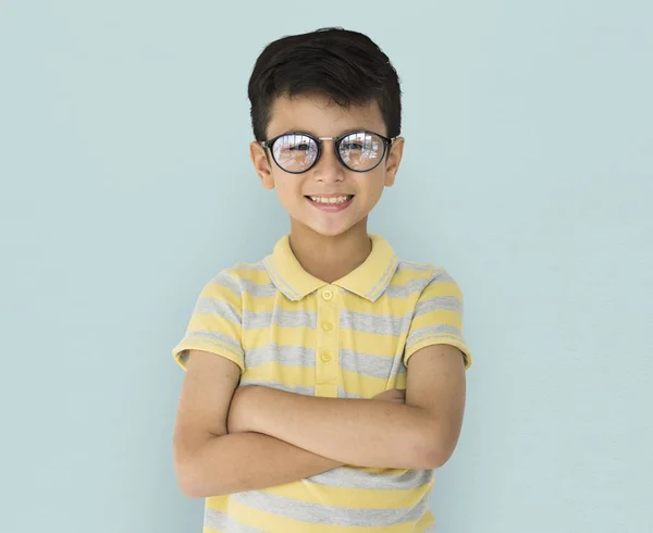 Pojke bär glasögon — Stockfoto