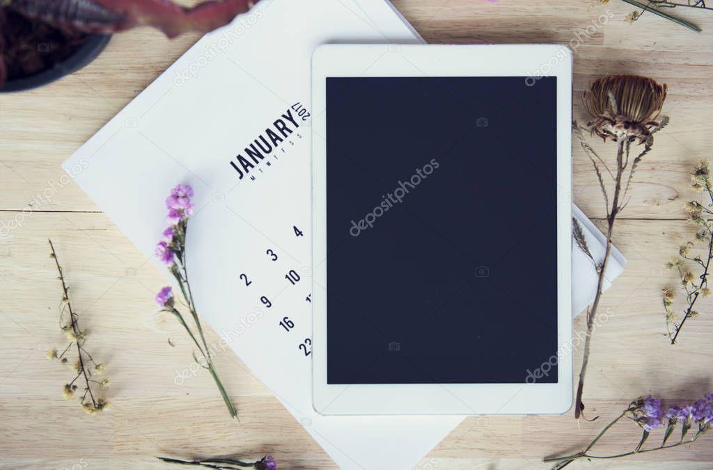 Digital Tablet and calendar