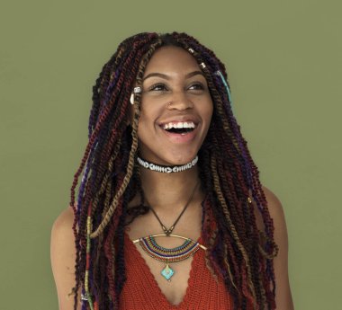 Afrikalı kadın portre stüdyo