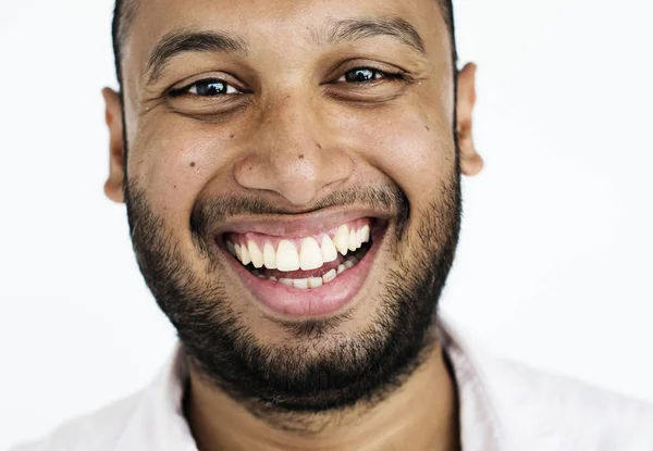 Sorridente cara de homem — Fotografia de Stock