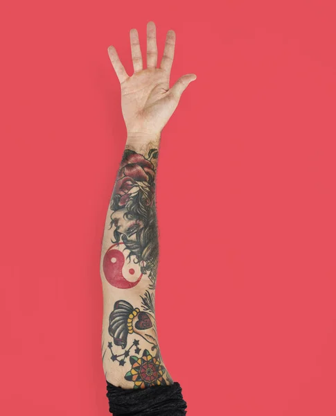 Male hand with tattoos — Stock Photo, Image