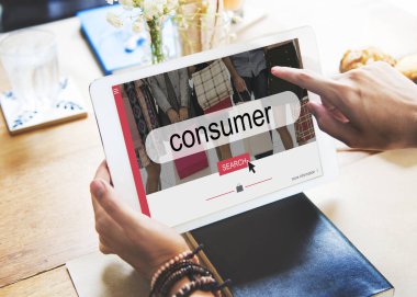 Dijital lablet kullanarak eller