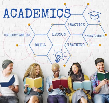 Kitaplar çok ırklı öğrencilerle