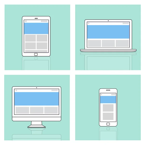 Web design template dispositivi digitali — Foto Stock