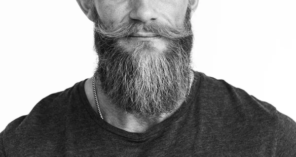 Miło brodaty mężczyzna — Zdjęcie stockowe
