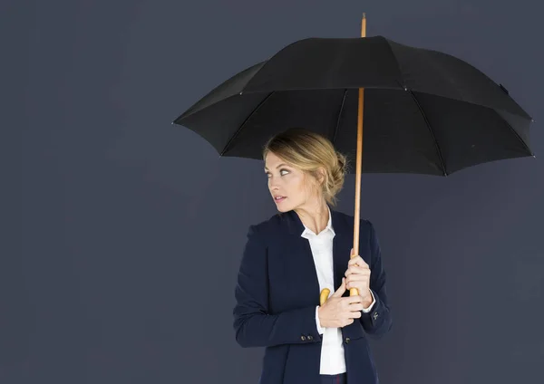 Studio shoot of young businesswoman — Stock Photo, Image