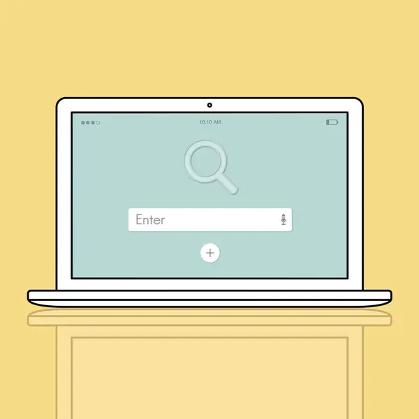 Web ontwerp sjabloon laptop — Stockfoto