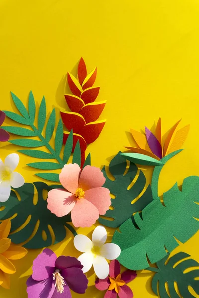 열 대 Papercraft 꽃 — 스톡 사진