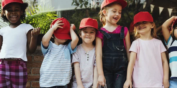 Happy little kids smiling — Stock Photo, Image