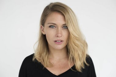 güzel beyaz sarışın kadın