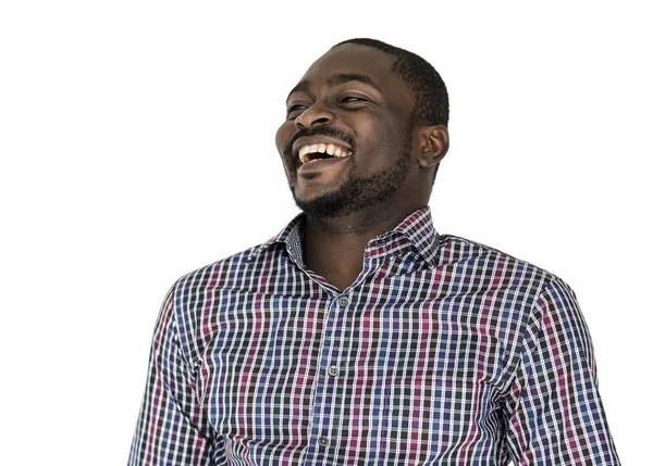 Smějící se muž africké — Stock fotografie