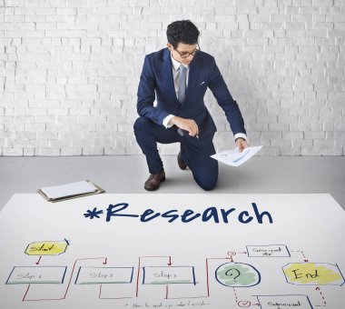 genç işadamı beyin fırtınası 