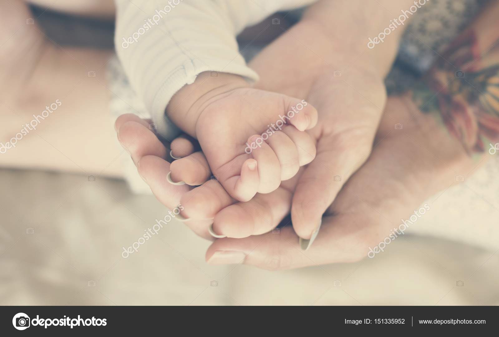 Parents Holding Hand Of Newborn Baby Stock Photo By C Rawpixel