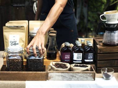 kahve kişi ayakta yemek Festivali