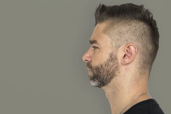 Ember elegáns frizura, és szakáll — Stock Fotó