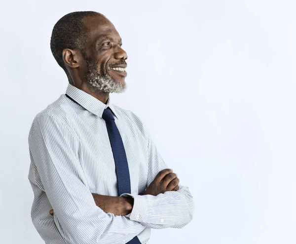 Smiling african american business man — Stock Photo, Image