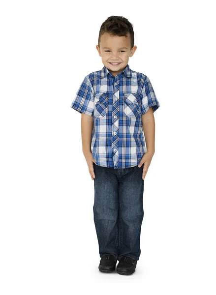 Boy Standing in the Studio — Stock Photo, Image