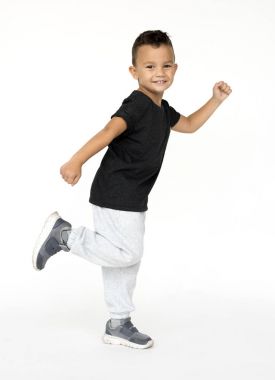 Sevimli küçük çocuk. 