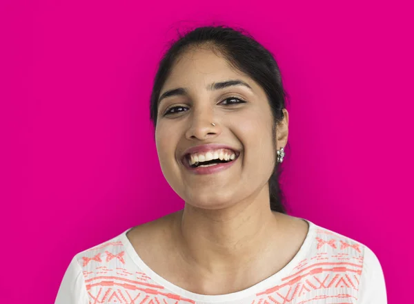 Mujer india sonriente — Foto de Stock
