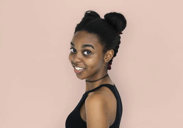 Girl with modern hairstyle — Stock Photo, Image